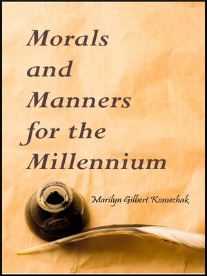 cover image of Morals and Manners for the Millennium